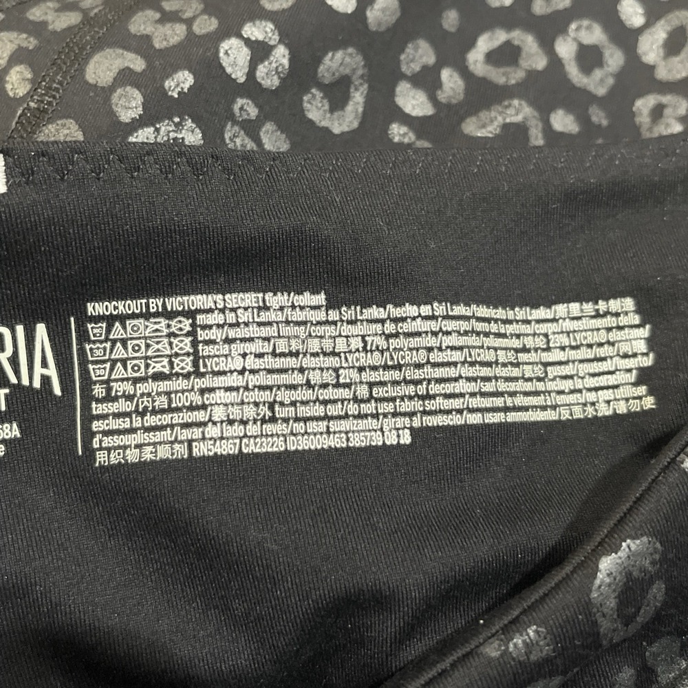 Victorias Secret VSX Sport Knock Out Legging Womens Size S Black Gray Activewear - Picture 6 of 8